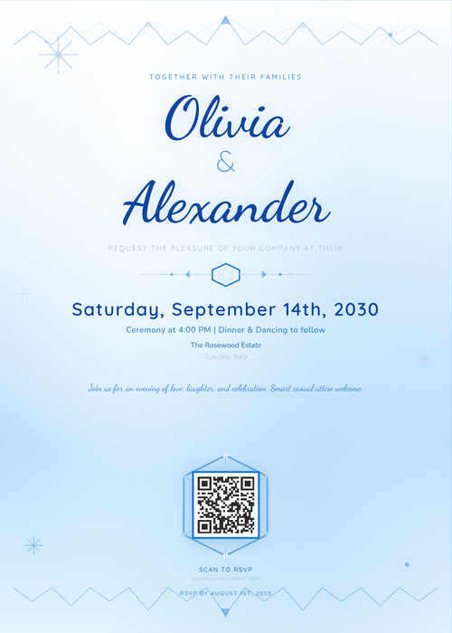 Glacier invitation template