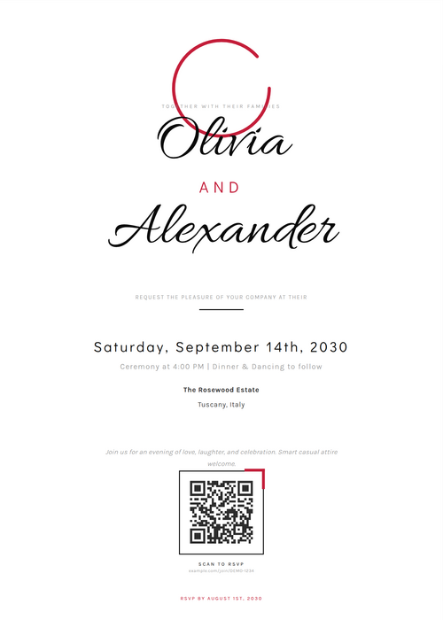 Zenith invitation template